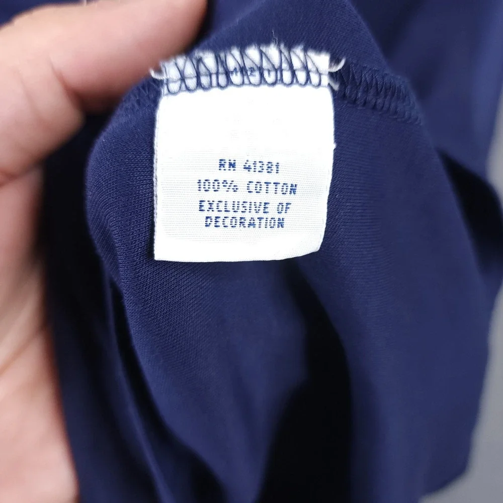 Polo Ralph Lauren Mens Large Navy Blue Pima Soft Touch Cotton Short Sleeve Polo
